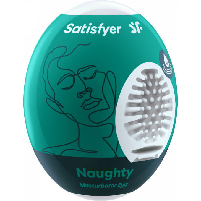Мастурбатор нереалистичный SATISFYER EGG SINGLE (NAUGHTY), TPE, зеленый 4010021 Мастурбатор нереалистичный SATISFYER EGG SINGLE (NAUGHTY), TPE, зеленый 4010021