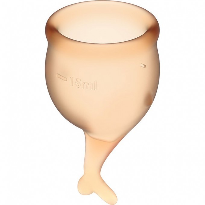 Набор менструальных чаш 2 шт SATISFYER FEEL SECURE MENSTRUAL CUP ORANGE J1766-7 Набор менструальных чаш 2 шт SATISFYER FEEL SECURE MENSTRUAL CUP ORANGE J1766-7