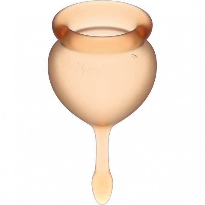 Набор менструальных чаш, 2шт SATISFYER FEEL GOOD MENSTRUAL CUP ORANGE J1763-7 Набор менструальных чаш, 2шт SATISFYER FEEL GOOD MENSTRUAL CUP ORANGE J1763-7