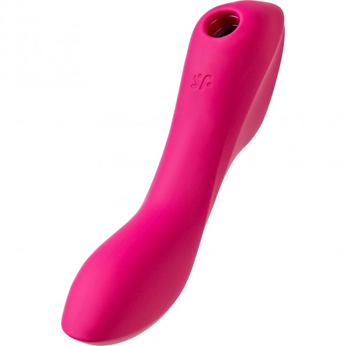 Вакуум-волновой бесконтактный стимулятор клитора SATISFYER Curvy Trinity 3, силикон, красный J2018-249-1 Вакуум-волновой бесконтактный стимулятор клитора SATISFYER Curvy Trinity 3, силикон, красный J2018-249-1