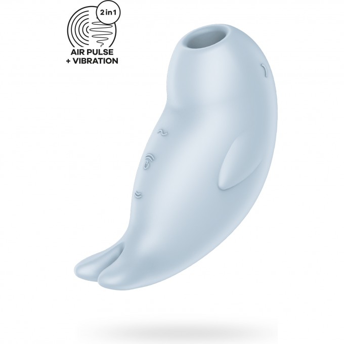 Вакуумный стимулятор клитора SATISFYER SEAL YOU SOON, силикон, голубой J2018-362 Вакуумный стимулятор клитора SATISFYER SEAL YOU SOON, силикон, голубой J2018-362